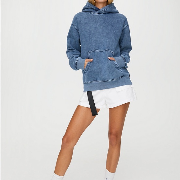 NWOT TNA The Perfect Hoodie, Size XS, Deep Indigo Colour - Picture 2 of 9